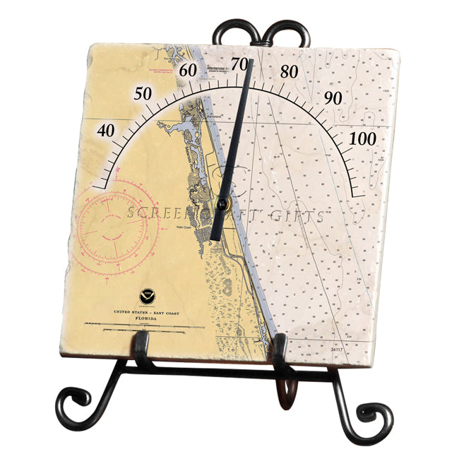 Palm Coast, FL - Marble Thermometer