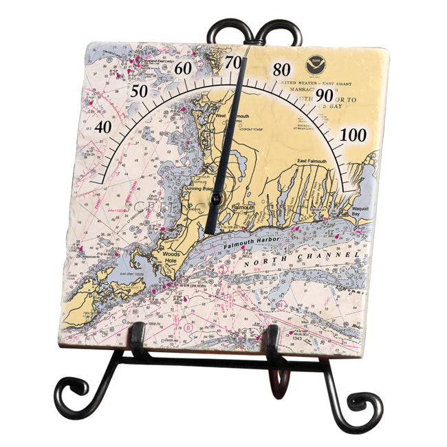 Woods Hole, MA - Marble Thermometer
