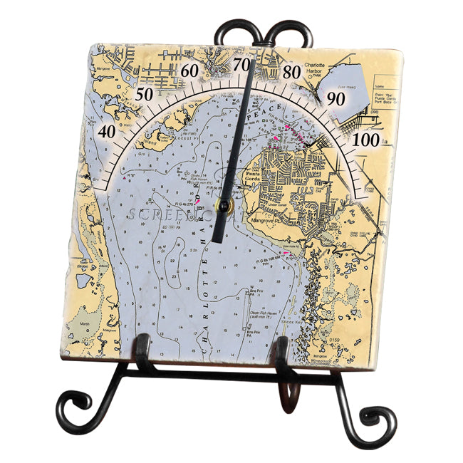 Punta Gorda, FL- Marble Thermometer