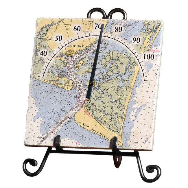 Bald Head Island, NC - Marble Thermometer