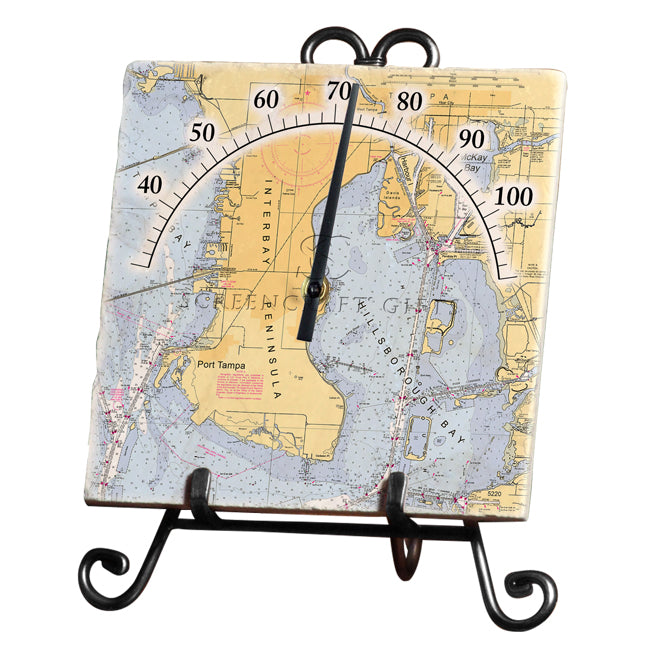 Tampa Bay, FL- Marble Thermometer