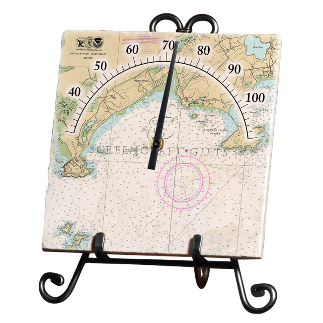 Scarborough, ME  - Marble Thermometer