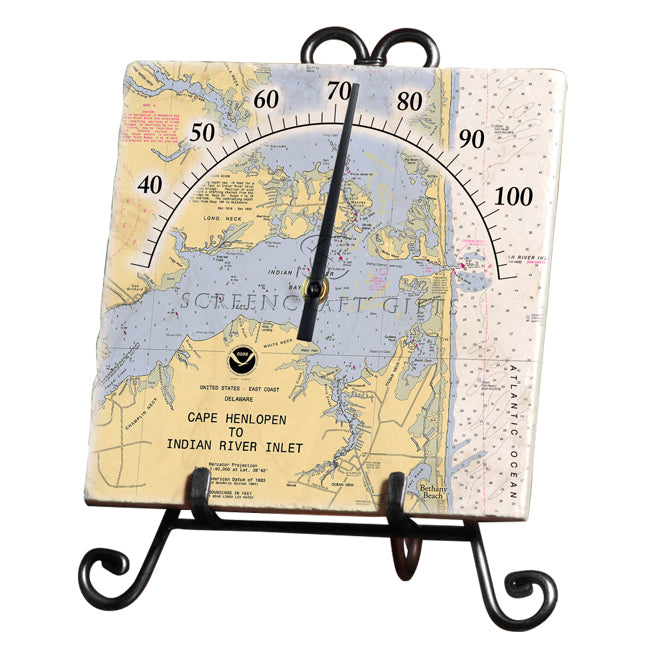 Indian River, DE - Marble Thermometer