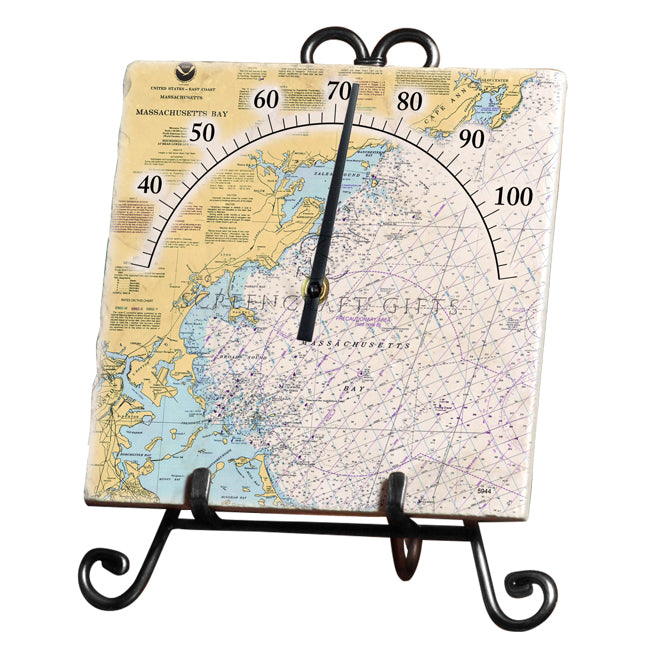 Massachusetts Bay - Marble Thermometer