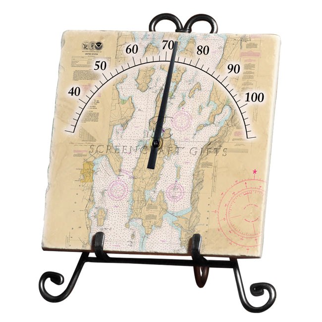 Grand Isle, VT - Marble Thermometer