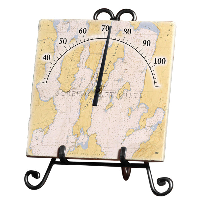 North Hero, VT - Marble Thermometer