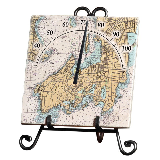 Newport Neck, RI - Marble Thermometer