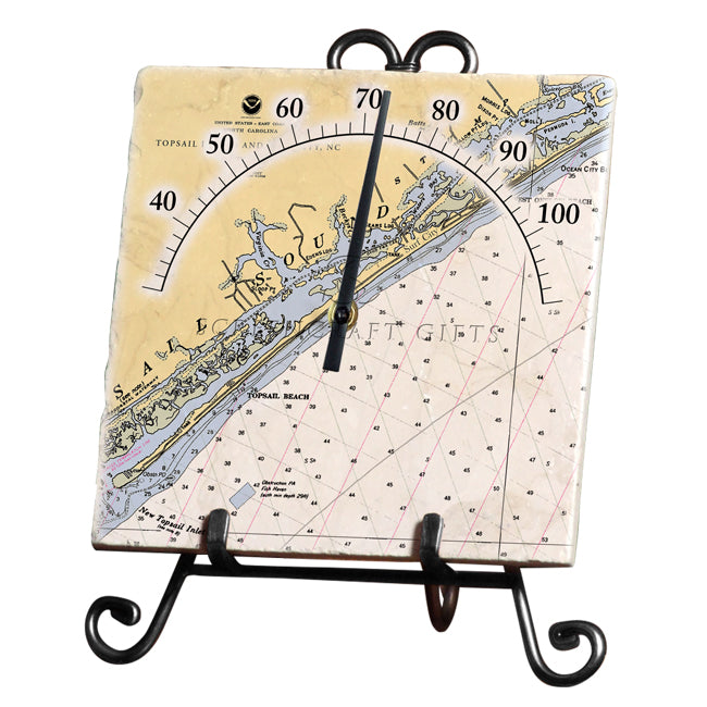 Surf City, NC  - Marble Thermometer