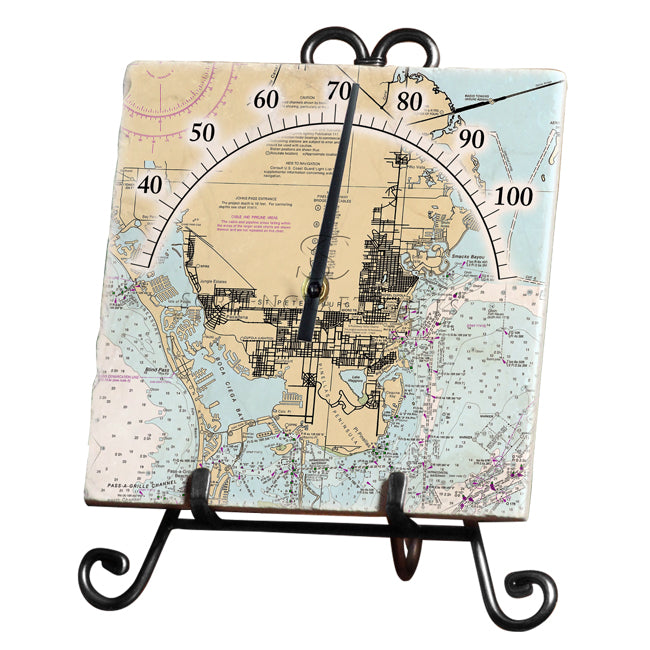 St. Petersburg, FL- Marble Thermometer