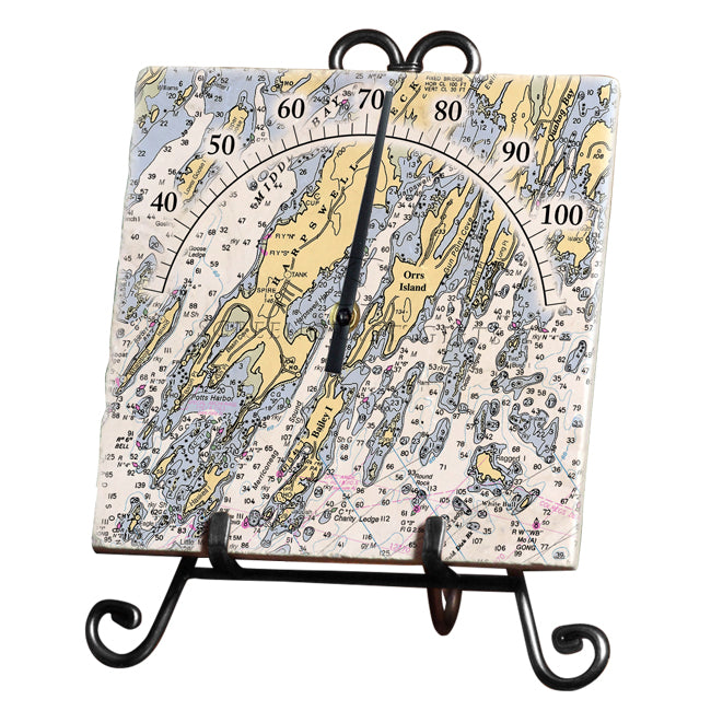 Orrs Island, ME - Marble Thermometer