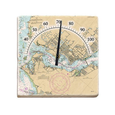 Cape Coral, FL - Marble Thermometer
