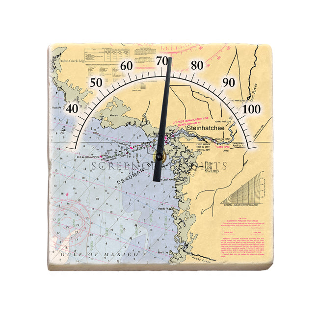 Steinhatchee, FL- Marble Thermometer