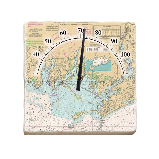 Stonington, CT - Marble Thermometer