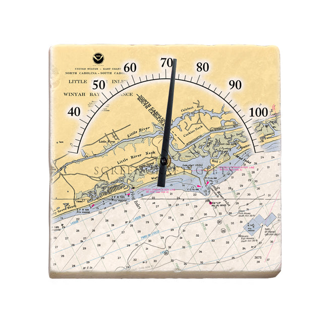 Little River Inlet, SC- Marble Thermometer