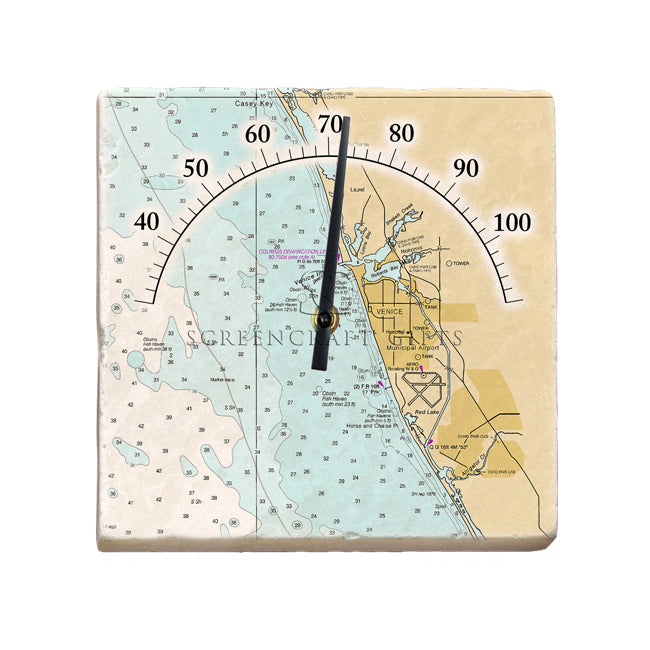 Venice, FL - Marble Thermometer