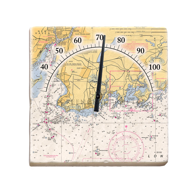 Branford, CT - Marble Thermometer