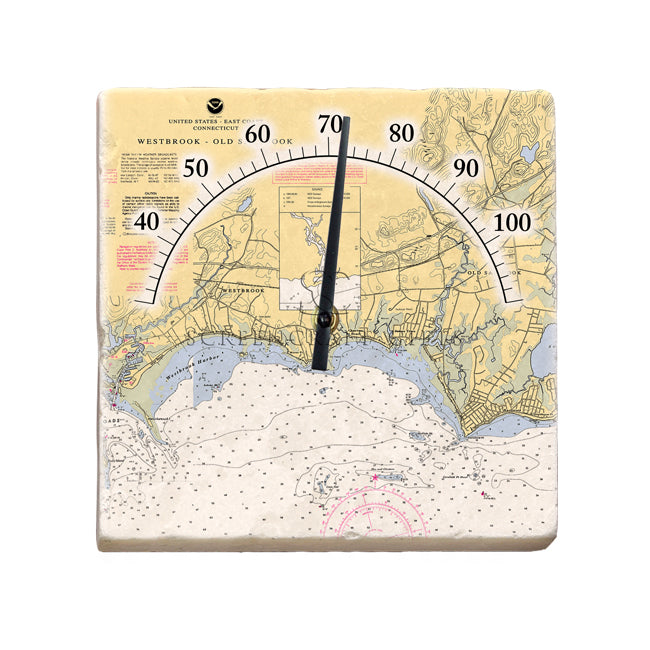 Westbrook, CT- Marble Thermometer