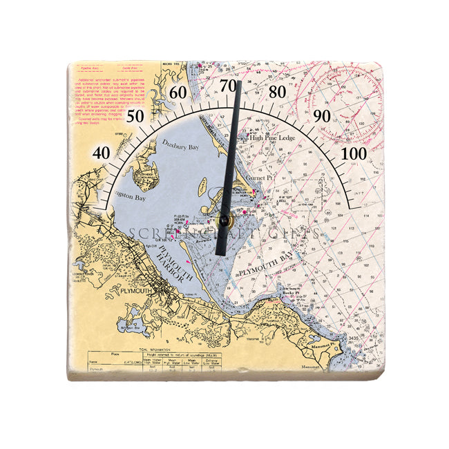 Plymouth, MA- Marble Thermometer