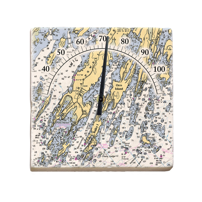 Orrs Island, ME - Marble Thermometer