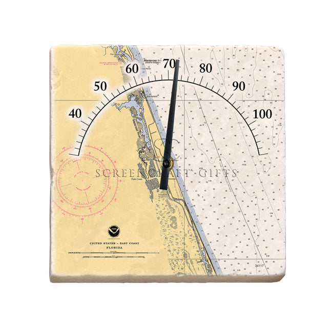 Palm Coast, FL - Marble Thermometer
