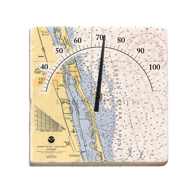 Vero Beach, FL - Marble Thermometer