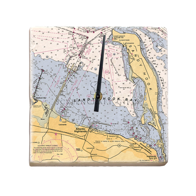 Sandy Hook, NJ - Marble Thermometer