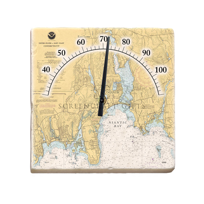 Niantic, CT - Marble Thermometer