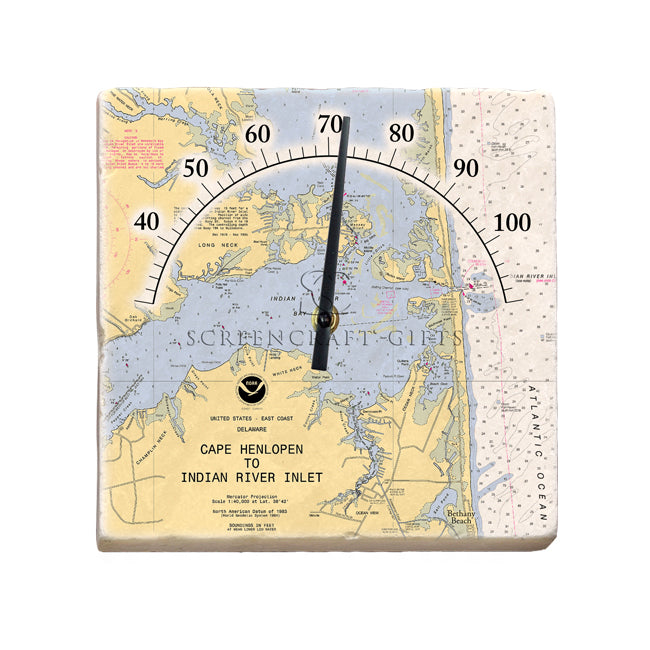 Indian River, DE - Marble Thermometer