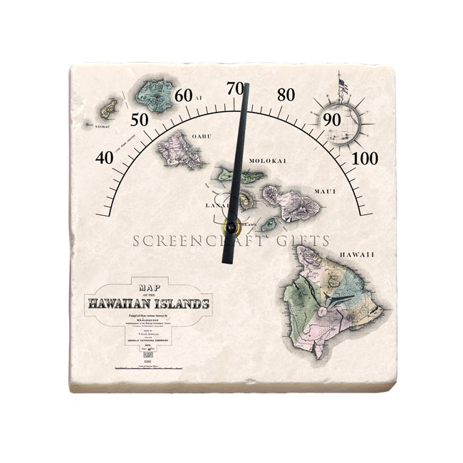 Hawaii - Marble Thermometer