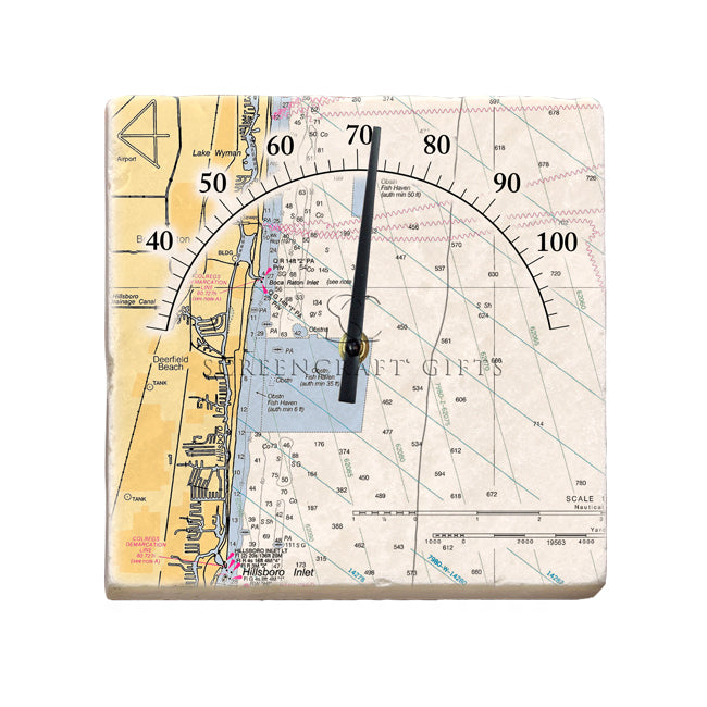 Deerfield Beach, FL - Marble Thermometer
