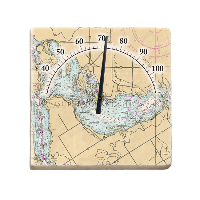 Port Findlay, Ontario - Marble Thermometer