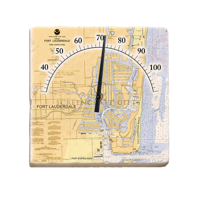 Fort Lauderdale, FL- Marble Thermometer