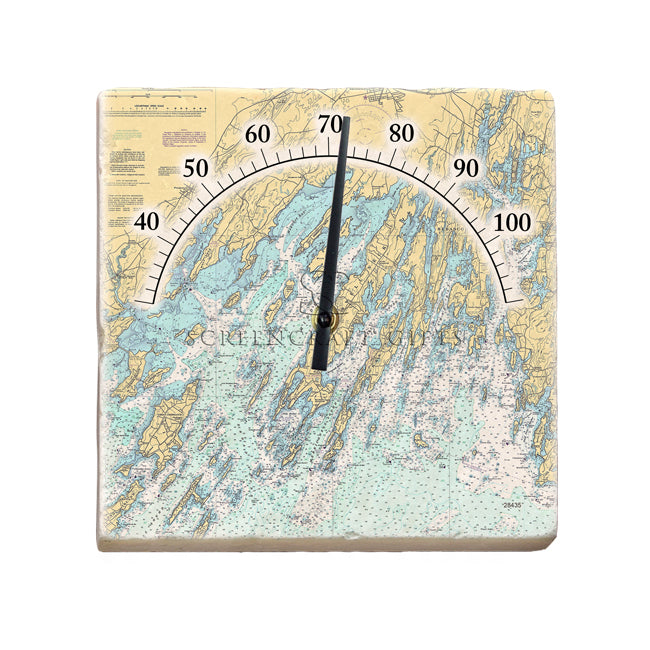Brunswick, ME - Marble Thermometer