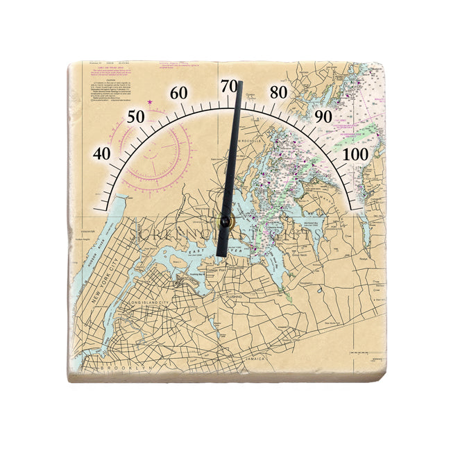 North West Long Island, NY  - Marble Thermometer