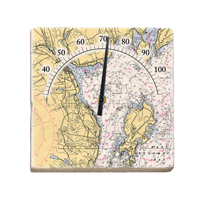 Belfast, ME  - Marble Thermometer