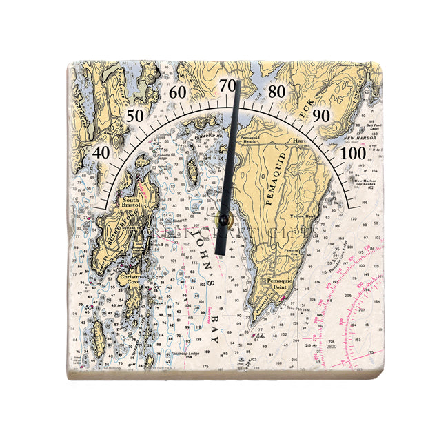 Pemaquid Neck, ME - Marble Thermometer
