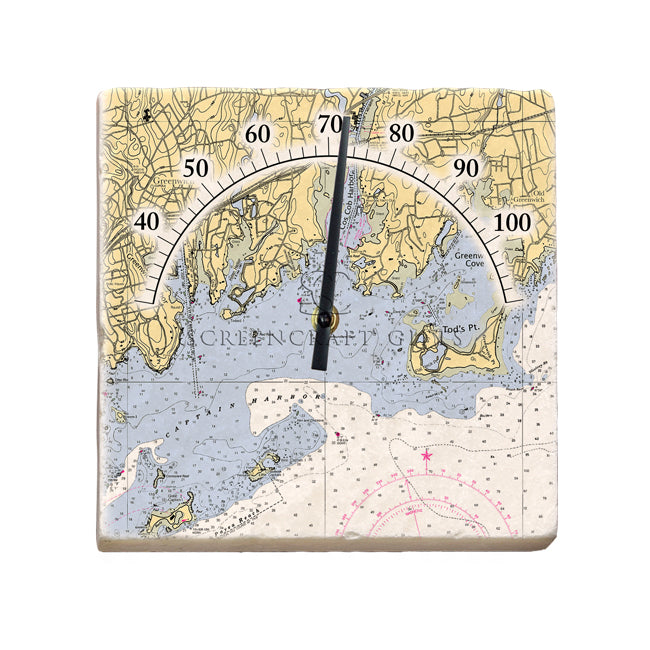 Greenwich, CT- Marble Thermometer