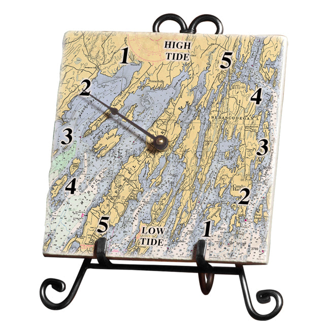 Harpswell, ME- Marble Tide Clock