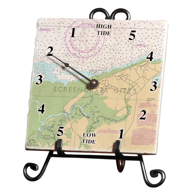 Dennis, MA - Marble Tide Clock