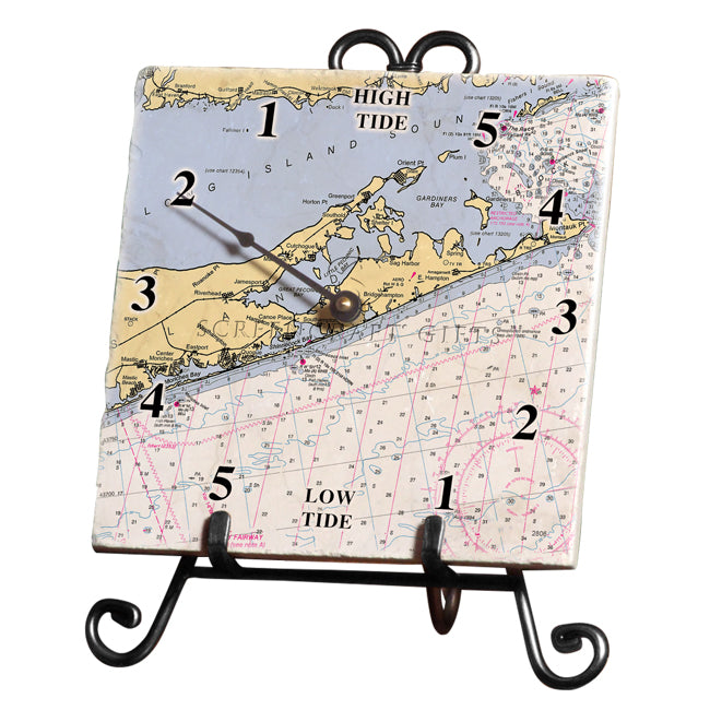 The Hamptons, NY- Marble Tide Clock