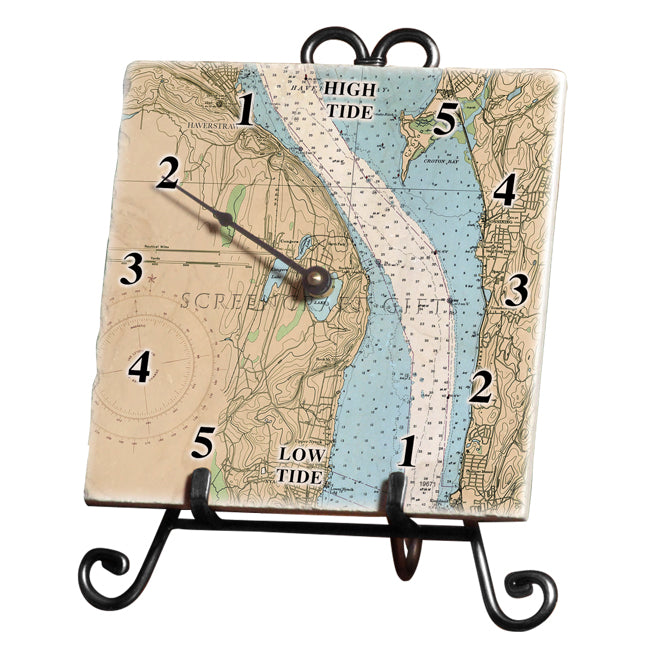 Haverstraw, NY - Marble Tide Clock