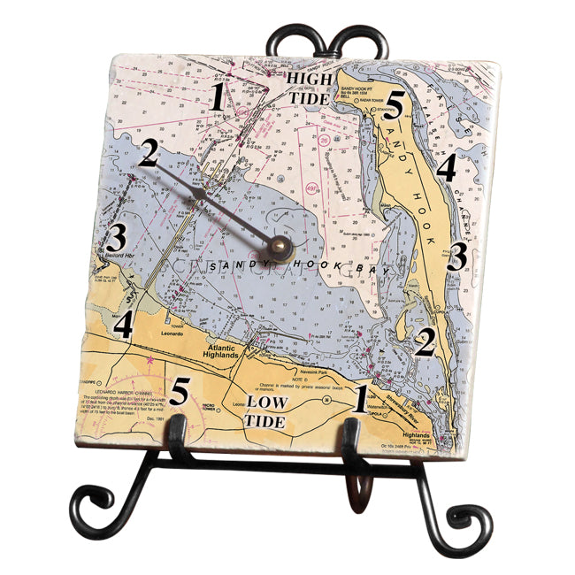 Sandy Hook, NJ - Marble Tide Clock