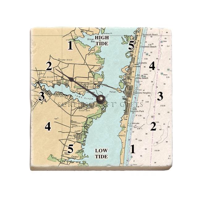 Seaside Park, NJ- Marble Tide Clock