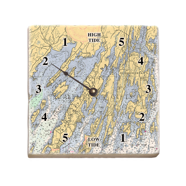 Harpswell, ME- Marble Tide Clock