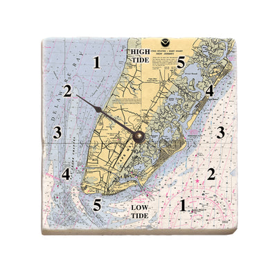 Cape May, NJ- Marble Tide Clock