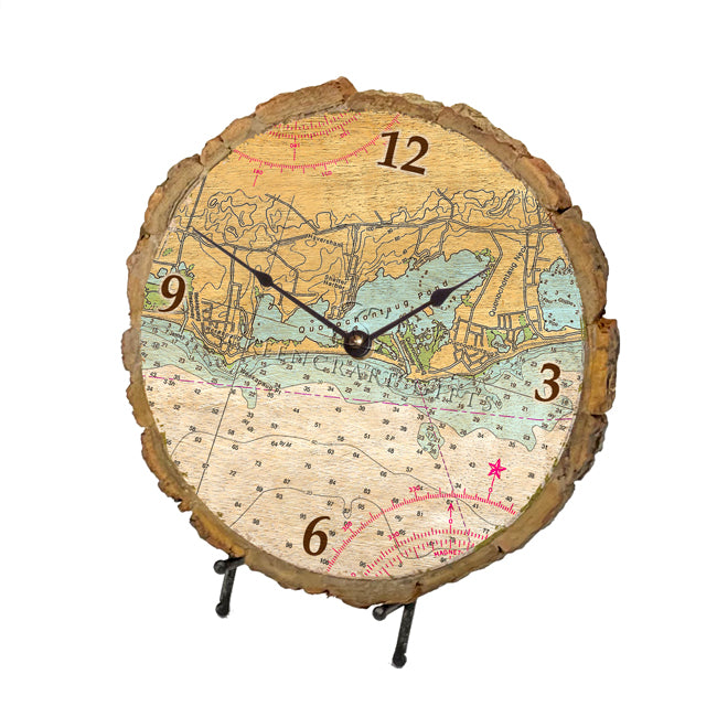 Quonochontaug, RI - Wood Clock