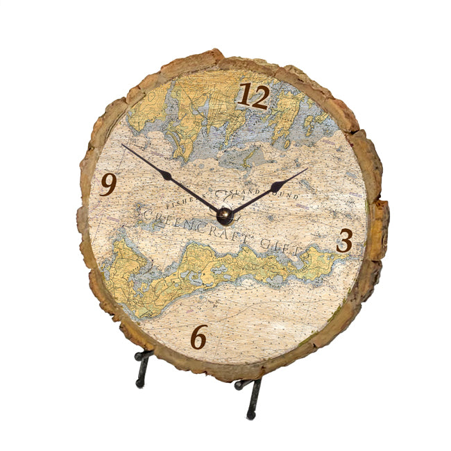 Fishers Island, NY - Wood Clock