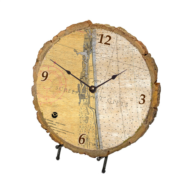 Palm Coast, FL - Wood Clock