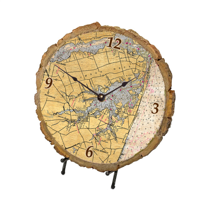 Rumson, NJ-  Wood Clock