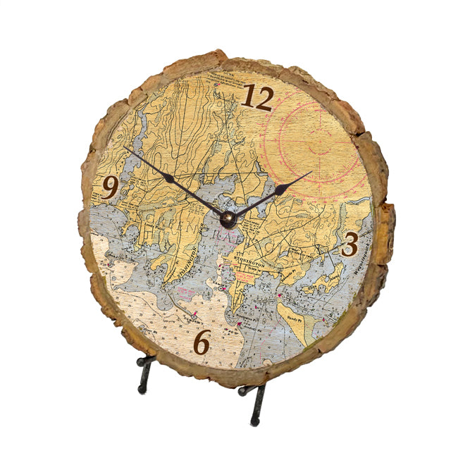 Stonington, CT - Wood Clock